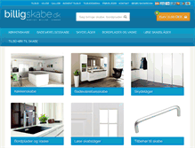 Tablet Screenshot of billigskabe.dk